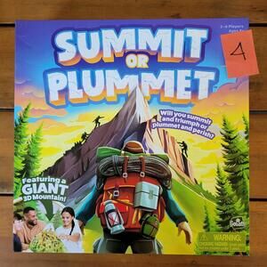Summit or Plummet Game | Includes A Giant 13-Inch Tall 3D Mountain | 2-4 Play...